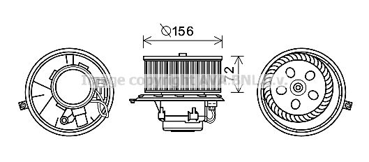 AVA QUALITY COOLING Sähkömoottori, sisätilanpuhallin RT8580
